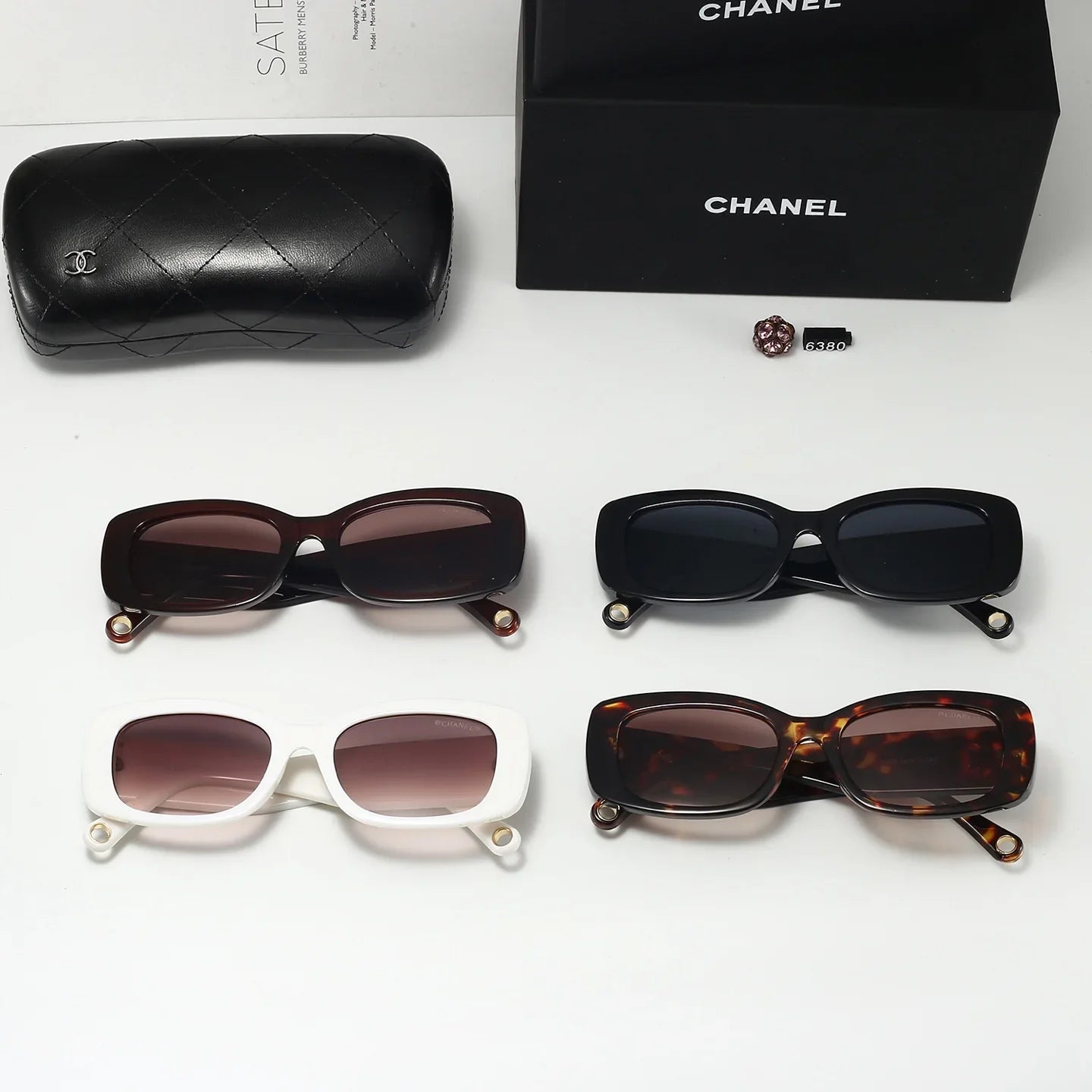 4 colors new women's UV protection sunglasses  6380
