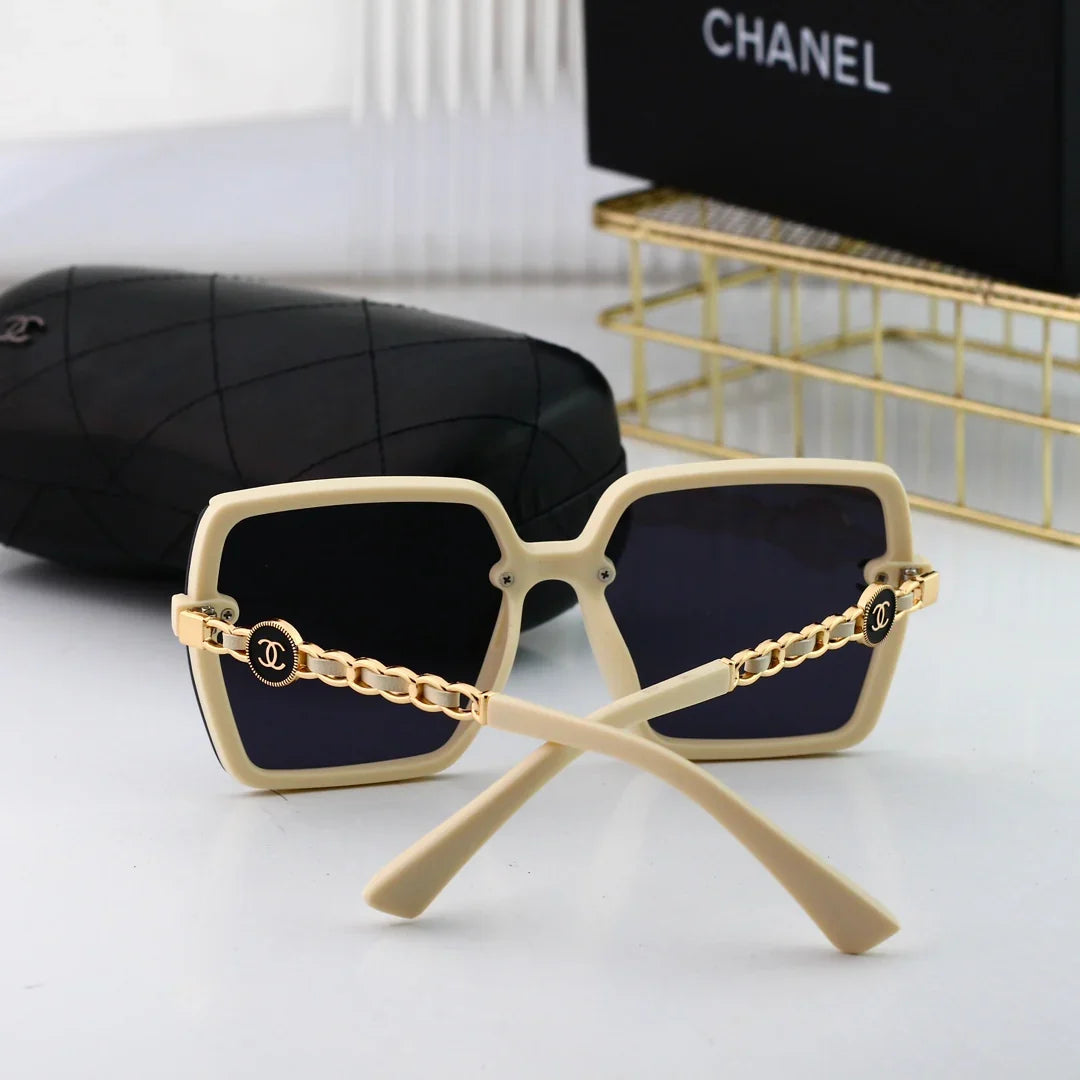 5-color Polaroid nylon HD lenses frameless design sunglasses 7268