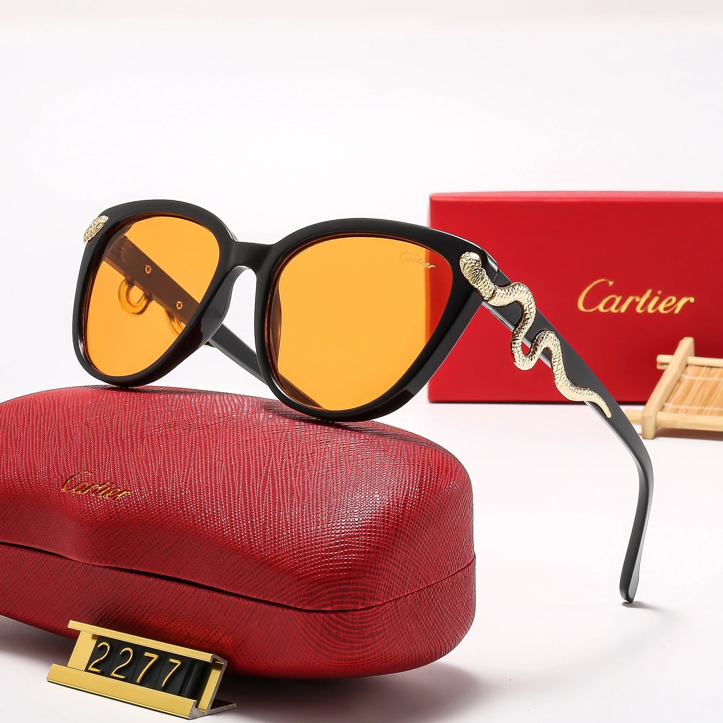 7 colors golden snake logo hot sunglasses
