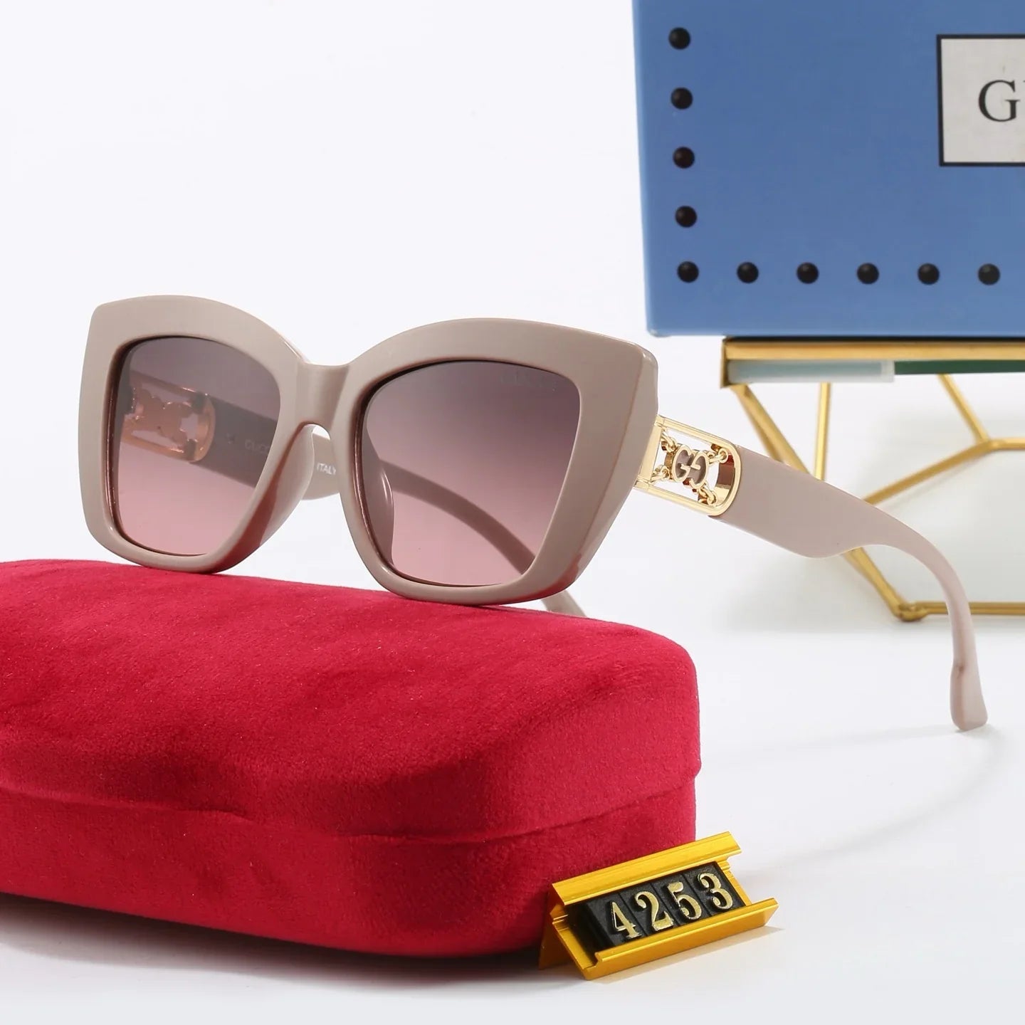 5 colors of new and popular sunglasses  4253
