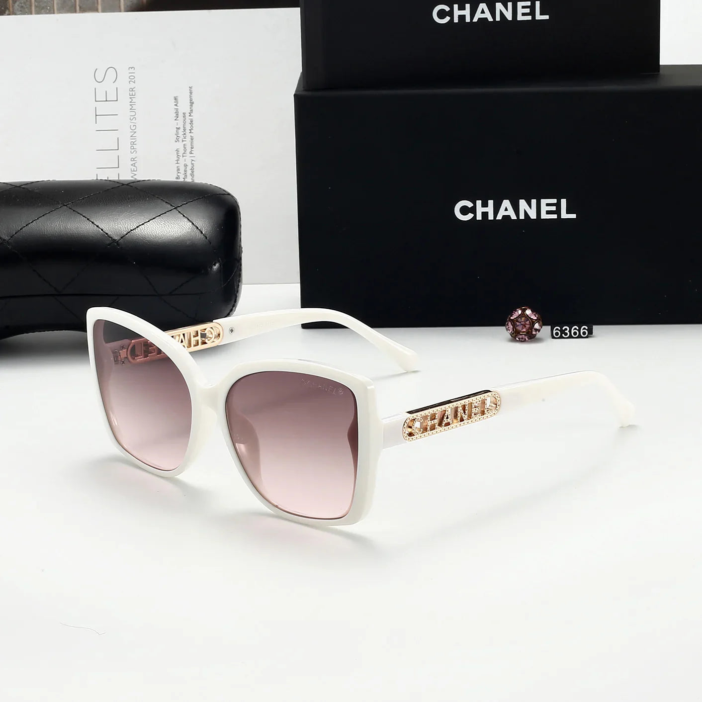 New Women's UV Protection Sunglasses TR90 Frame 6366