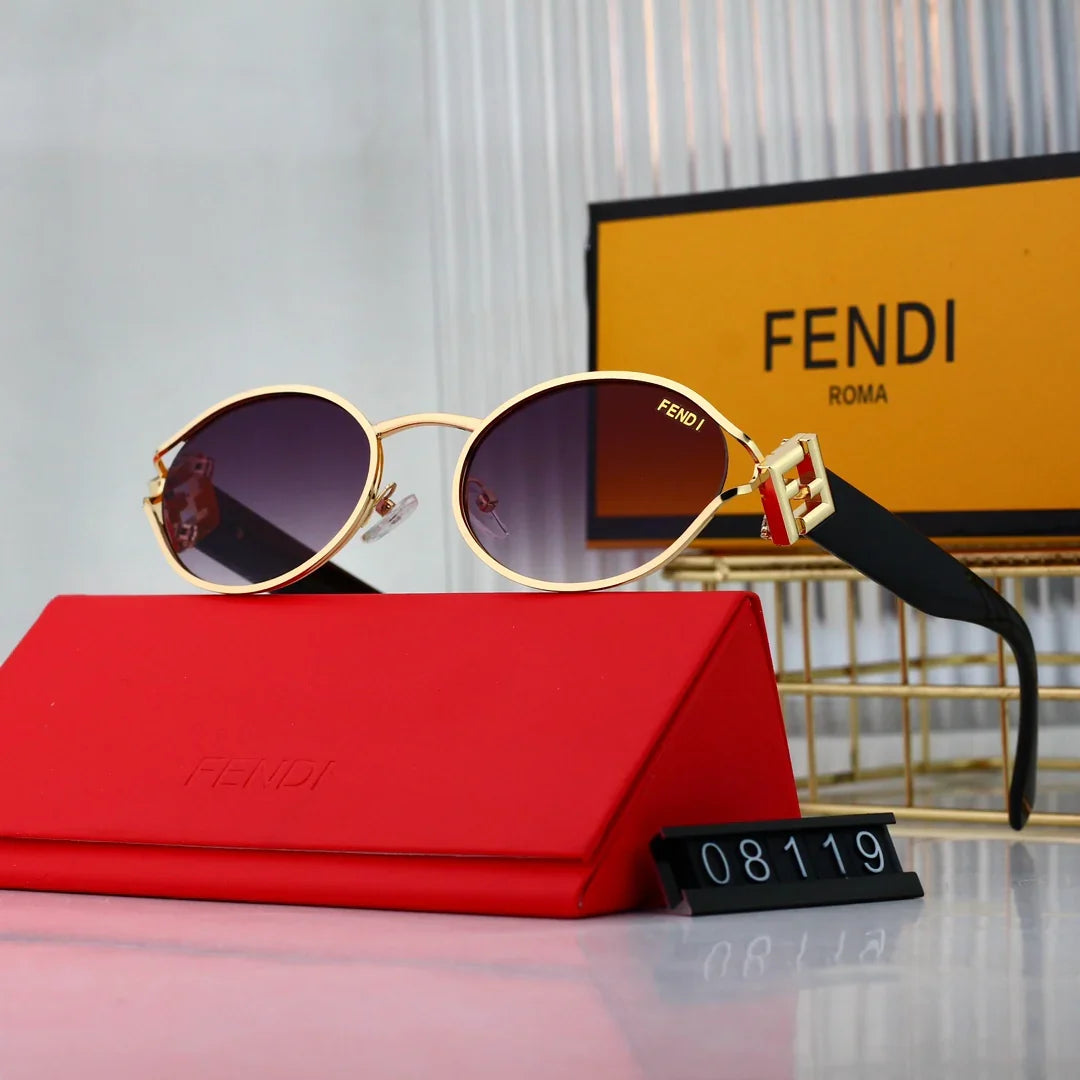 New curved nylon high-definition lens sunglasses, half-frame design shows elegance