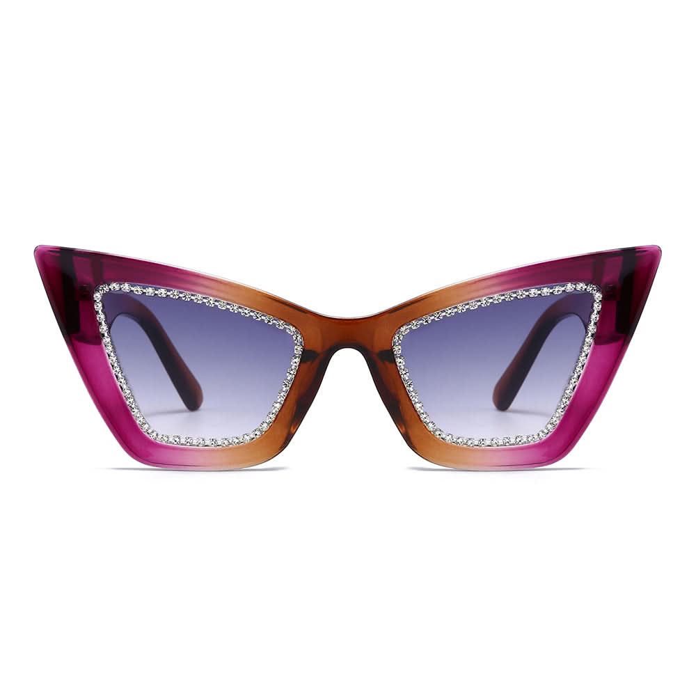 Dollger Retro-Vintage Lightweight Cat-Eye Tinted Sunglasses
