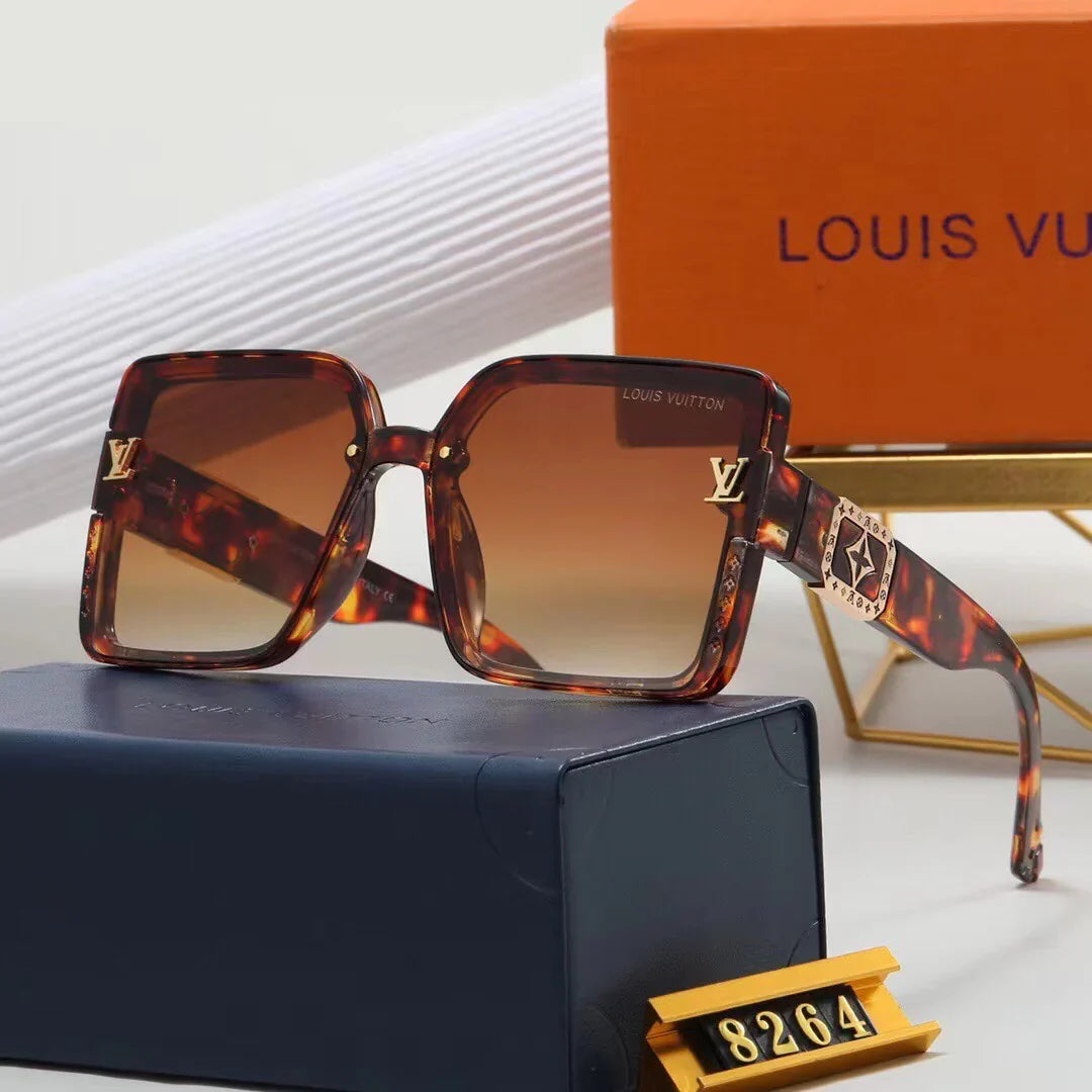 7 colors high-end square frame sunglasses  8264