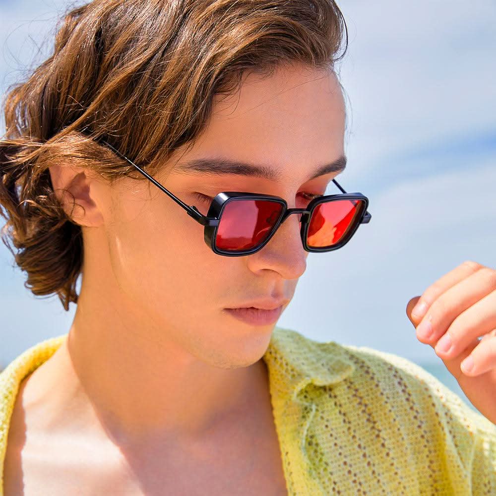 7 colors frameless new metal sunglasses