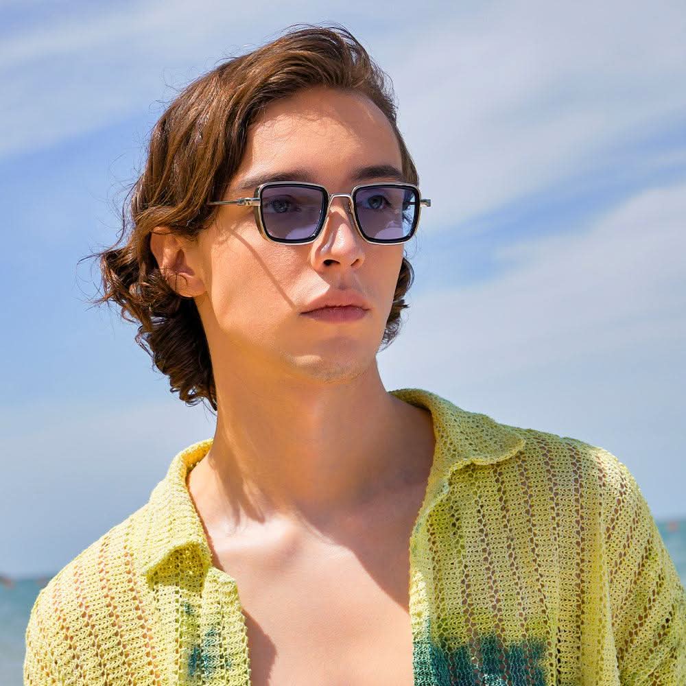 7 colors frameless new metal sunglasses