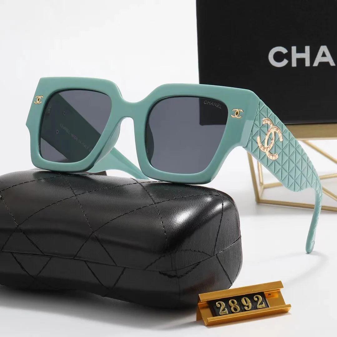 6 Colors Fashion Frame Big LOGO Sunglasses  2892