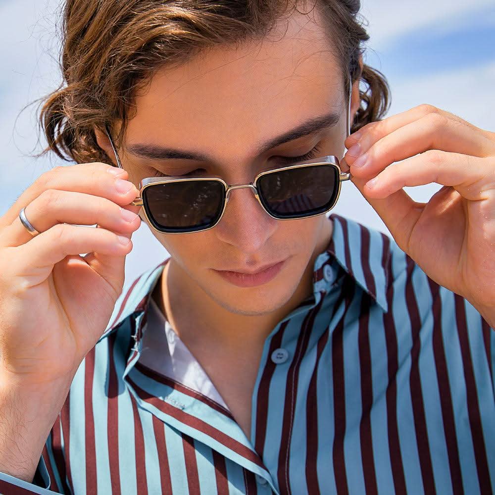 7 colors frameless new metal sunglasses