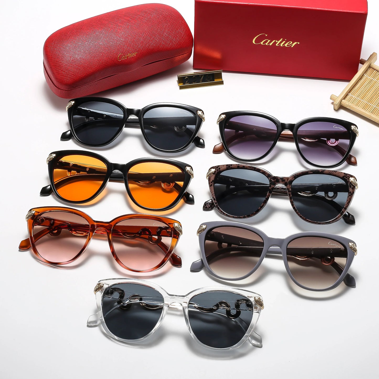 7 colors golden snake logo hot sunglasses