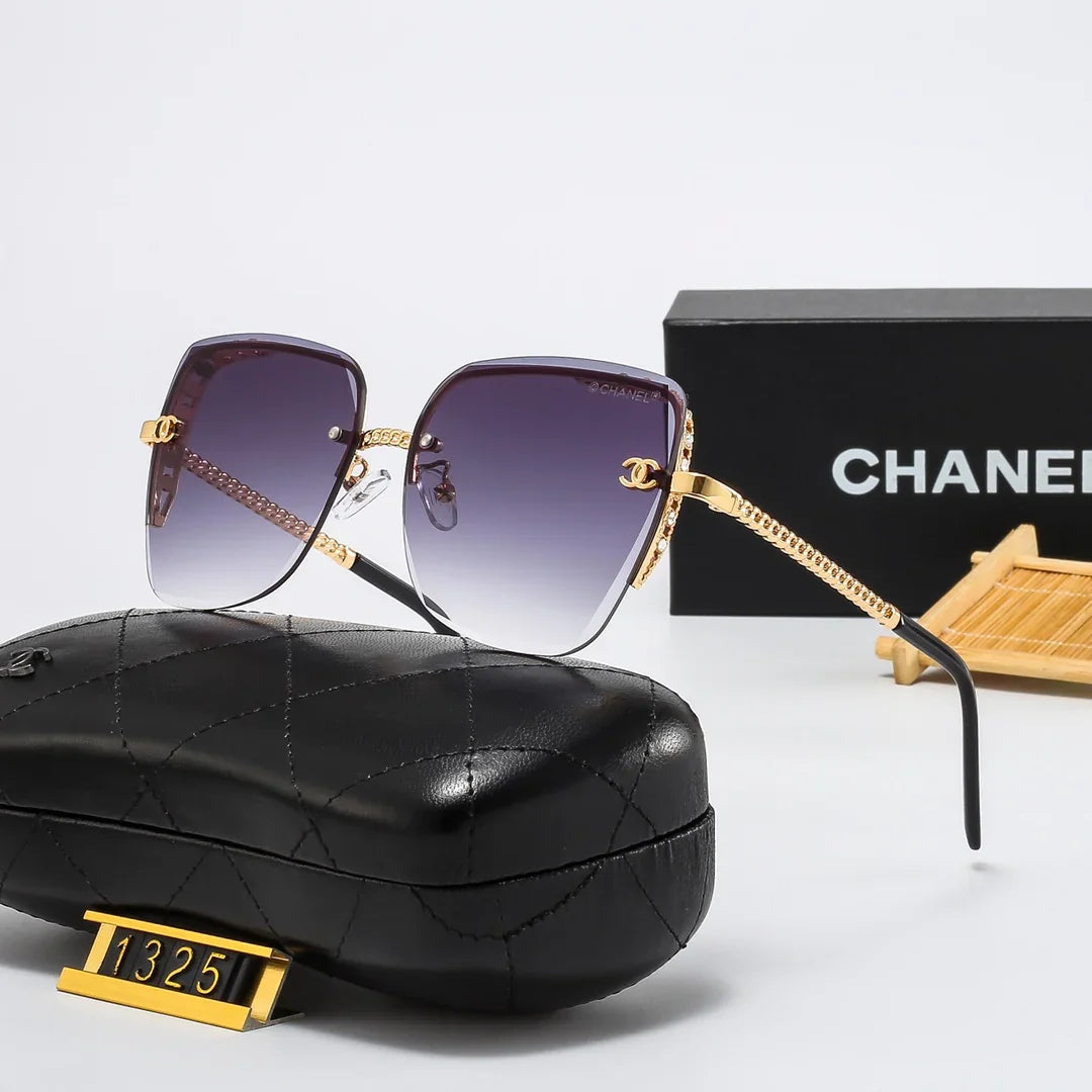 8 colors rimless thin lens metal sunglasses 1325