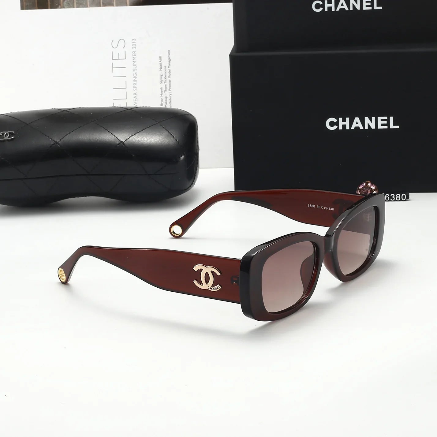 4 colors new women's UV protection sunglasses  6380