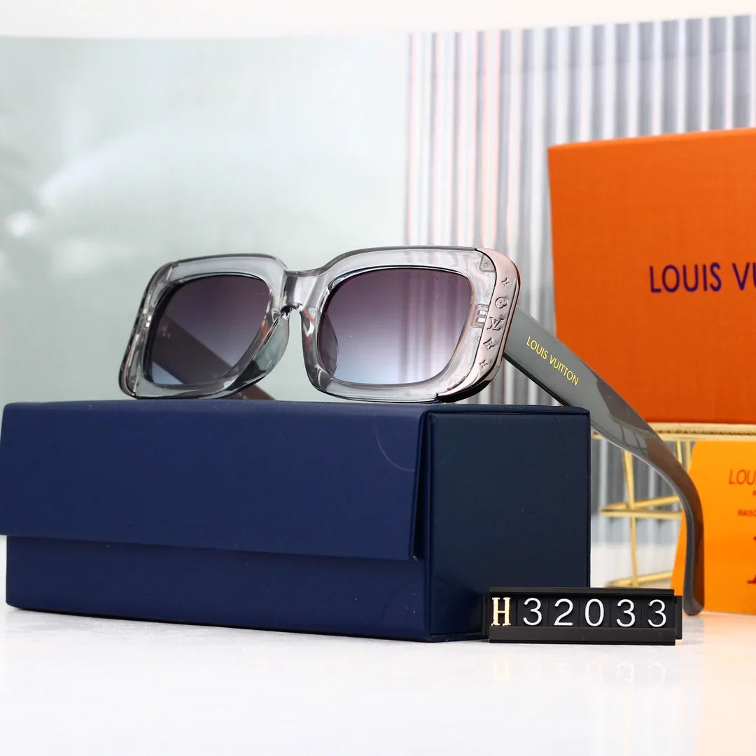 6-color HD lens thick frame full-cover sunglasses 32033
