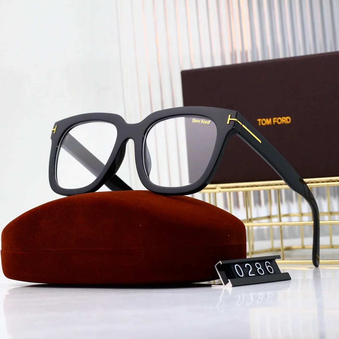 8-color blue light flat mirror HD lens full frame design sunglasses 0286