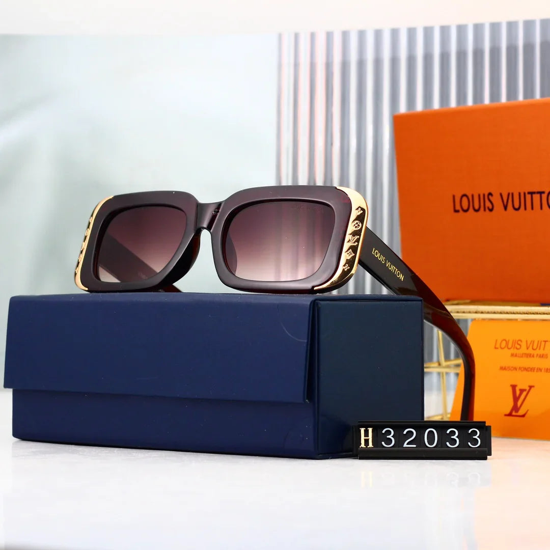 6-color HD lens thick frame full-cover sunglasses 32033