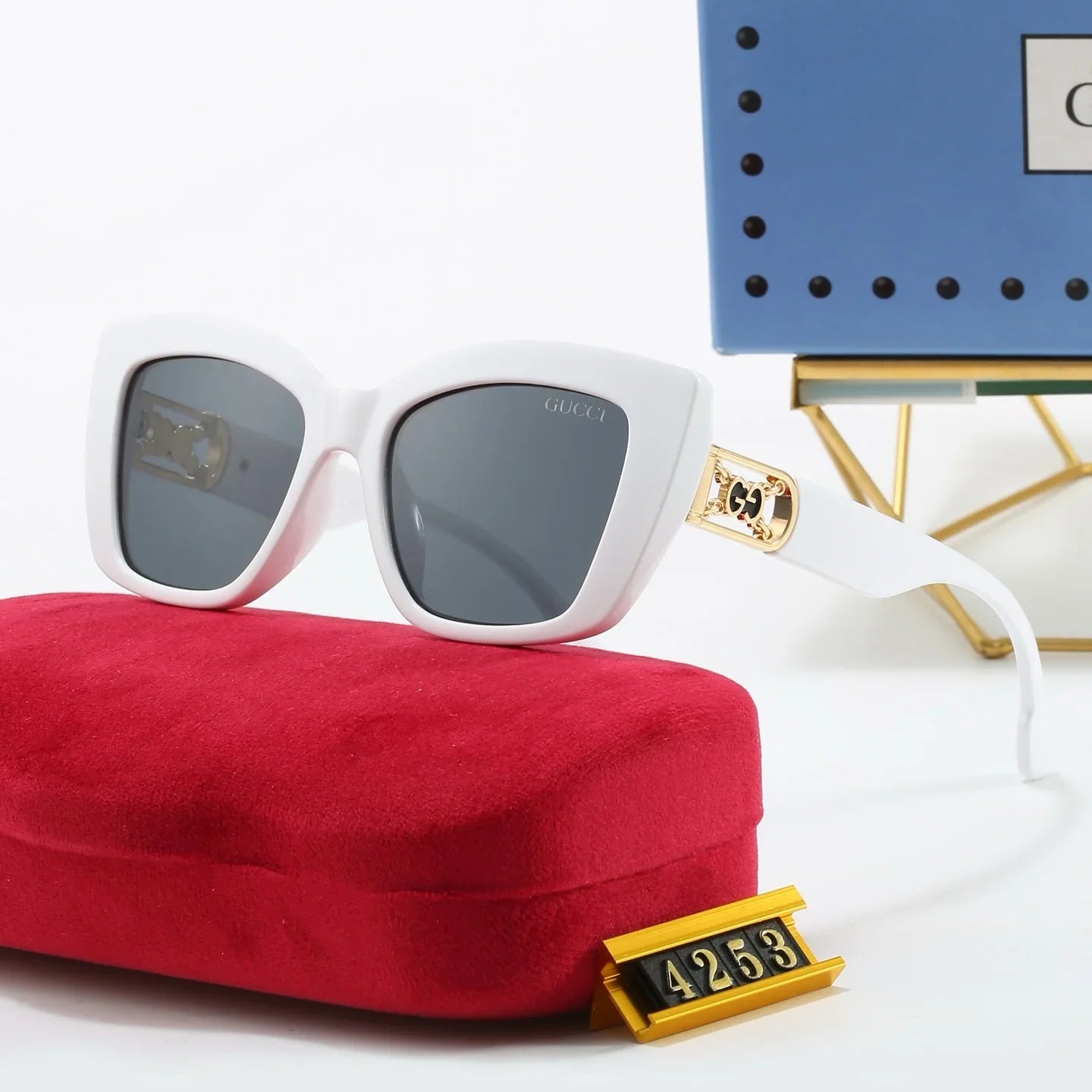 5 colors of new and popular sunglasses  4253