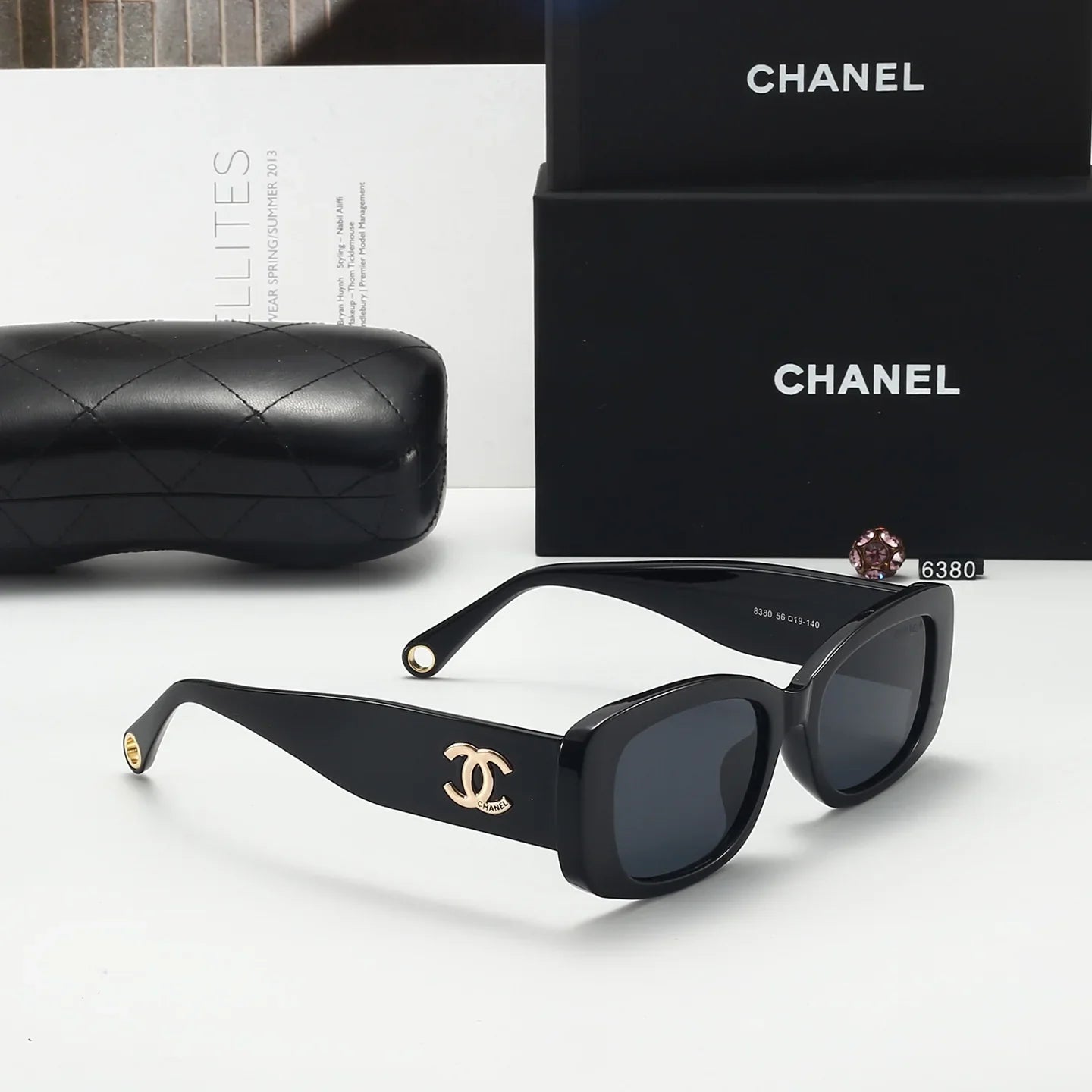 4 colors new women's UV protection sunglasses  6380