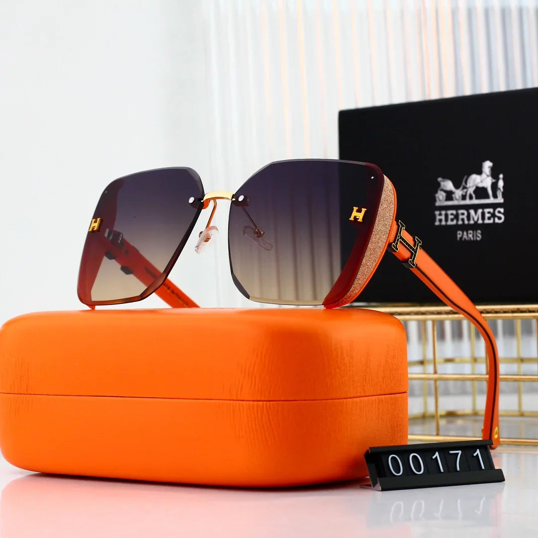 4 colors new popular frameless thin edge frosted sunglasses 00171