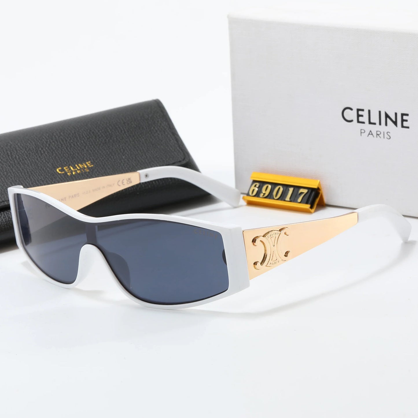 7 colors new integrated lens metal frame sunglasses  69017