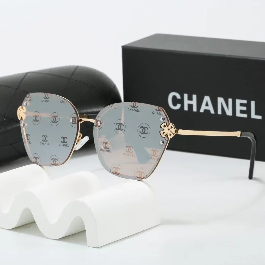 7 colors frameless metal thin lens sunglasses