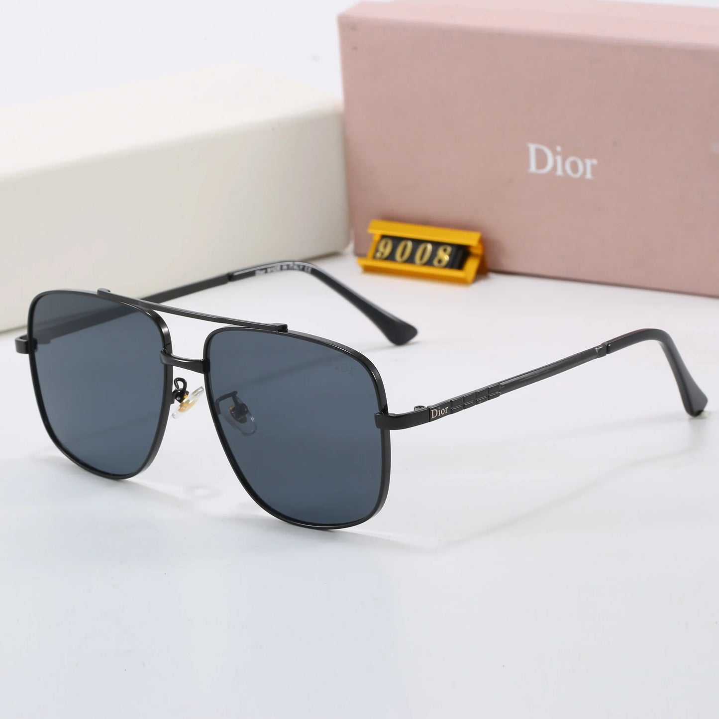 7 colors metal frame nylon lens sunglasses  9008