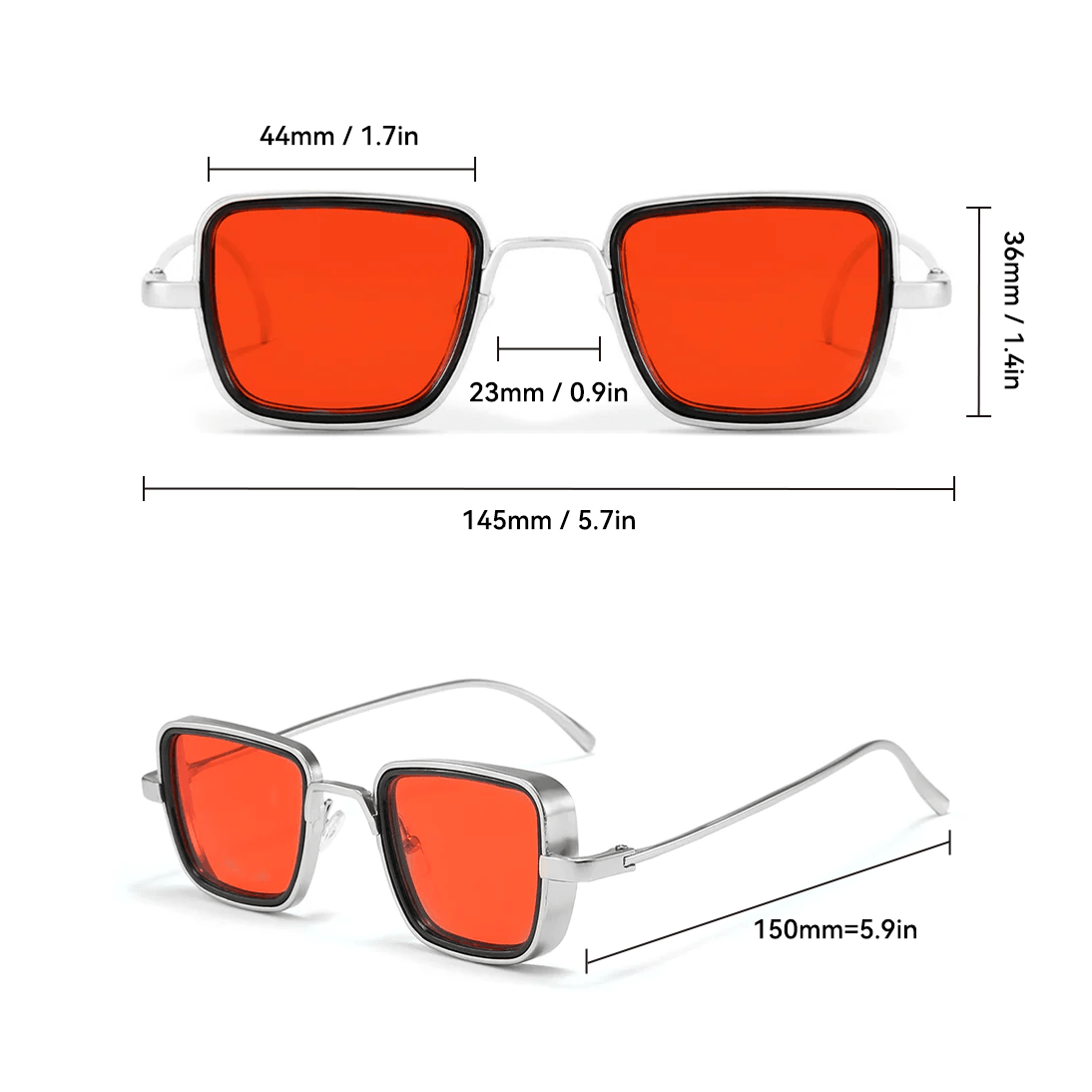 7 colors frameless new metal sunglasses